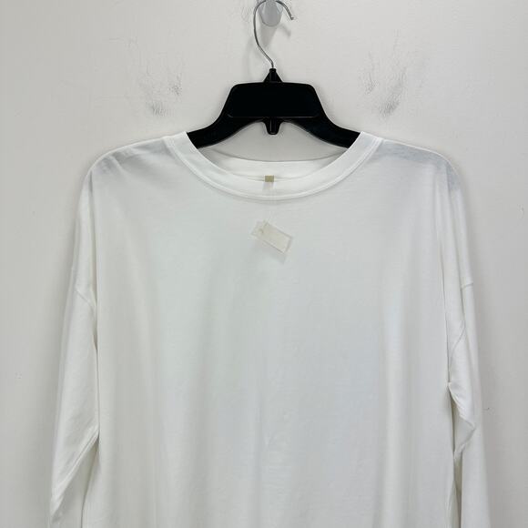 Madewell Easy Crewneck Long Sleeve Tee Top Oversized Relaxed White Basics S NWT - Picture 8 of 13